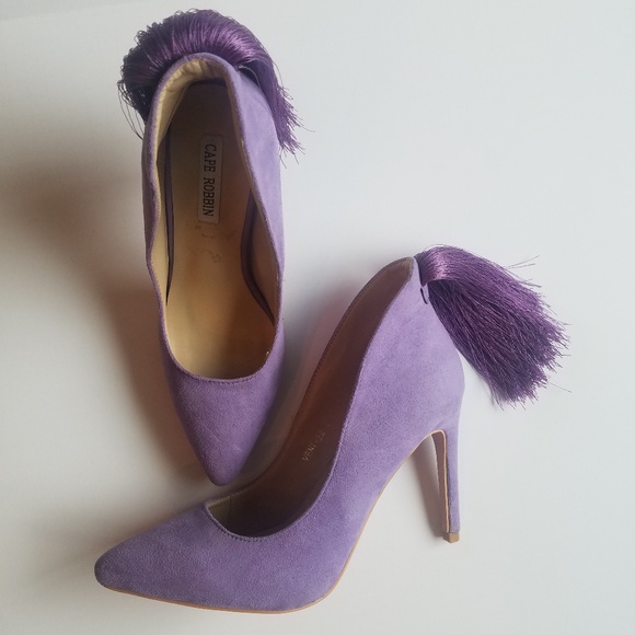 Cape Robbin Shoes - Cape Robbin Purple Tassel Heels